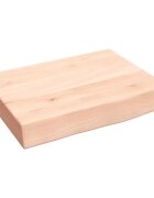vidaXL Koupelnová deska 40x30x(2-6) cm neošetřené masivní dřevo