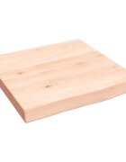 vidaXL Koupelnová deska 40x40x(2-4) cm neošetřené masivní dřevo