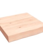 vidaXL Koupelnová deska 40x40x(2-6) cm neošetřené masivní dřevo