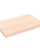 vidaXL Koupelnová deska 60 x 50 x 2 cm neošetřené masivní dřevo