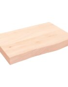 vidaXL Koupelnová deska 60x40x(2-6) cm neošetřené masivní dřevo