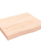 vidaXL Koupelnová deska 60x50x(2-6) cm neošetřené masivní dřevo