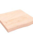 vidaXL Koupelnová deska 60x60x(2-6) cm neošetřené masivní dřevo