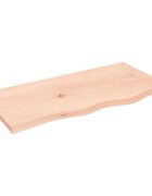 vidaXL Koupelnová deska 80 x 40 x 2 cm neošetřené masivní dřevo