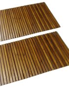 vidaXL Koupelnová předložka 2 ks 80 x 50 cm akáciové dřevo