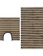 vidaXL Koupelnová předložka z juty 160 x 230 cm přírodní a černá