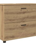 vidaXL Koupelnová skříň se zásuvkou Artisanový dub 765 x 35 x 64 cm