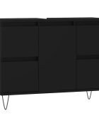 vidaXL Koupelnová skříňka černá 80 x 33 x 60 cm kompozitní dřevo