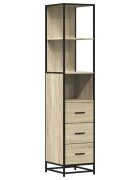 vidaXL Koupelnová skříňka dub sonoma 35x375x166 cm kompozitní dřevo