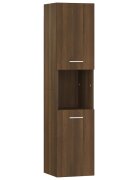 vidaXL Koupelnová skříňka hnědý dub 30 x 30 x 130 cm kompozitní dřevo