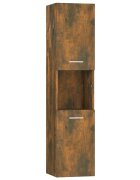 vidaXL Koupelnová skříňka kouřový dub 30x30x130 cm kompozitní dřevo