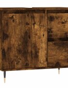 vidaXL Koupelnová skříňka kouřový dub 65 x 33 x 60 cm kompozitní dřevo