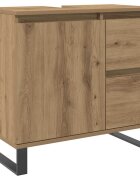 vidaXL Koupelnová skříňka pod umyvadlo dub artisan 65x33x60cm kompozit