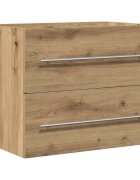 vidaXL Koupelnová skříňka pod umyvadlo dub artisan Dřevěné konstrukce