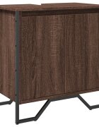 vidaXL Koupelnová skříňka pod umyvadlo hnědý dub 60x35x60 cm kompozit
