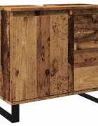 vidaXL Koupelnová skříňka pod umyvadlo old wood 65x33x60 cm kompozit