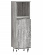 vidaXL Koupelnová skříňka šedá sonoma 30x30x100 cm kompozitní dřevo