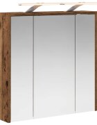 vidaXL Koupelnová zrcadlová skříň Staré dřevo 635 x 16 x 625 cm