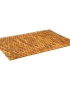 vidaXL Koupelnové předložky Přírodní 95 x 140 cm Masivní akátové dřevo
