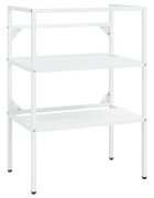 vidaXL Koupelnový regál pod umyvadlo bílý 59 x 38 x 83 cm železo