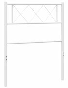 vidaXL Kovové náhradní čelo postele bílé 75 cm