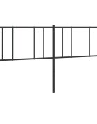 vidaXL Kovové náhradní čelo postele černé 200 cm