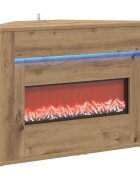 vidaXL Krb s LED páskem Dub artisan 95 x 425 x 60 cm Kompozitní dřevo