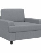 vidaXL křeslo Světle šedá Textil