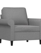 vidaXL Křeslo světle šedé 60 cm textil