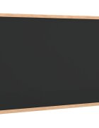 vidaXL Křídová tabule s rámem z masivního borovicového dřeva černá 60 x 40 cm