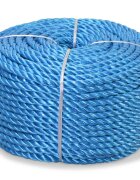 vidaXL Kroucené lano z polypropylenu 16 mm 100 m modré