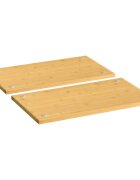 vidaXL Krycí desky na sporák 2 ks 50 x 28 x 15 cm bambus