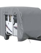 vidaXL Krycí plachta na karavan šedá 460x250x220 cm netkaná textilie