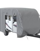 vidaXL Krycí plachta na karavan šedá 610x250x220 cm netkaná textilie