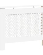 vidaXL Kryt na radiátor bílý 112 x 19 x 815 cm MDF