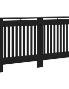 vidaXL Kryt na radiátor černý 152 x 19 x 815 cm kompozitní dřevo