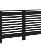 vidaXL Kryt na radiátor černý 152 x 19 x 815 cm MDF