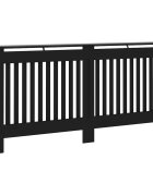 vidaXL Kryt na radiátor černý 172 x 19 x 815 cm kompozitní dřevo