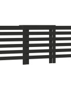 vidaXL Kryt na radiátor černý 205 x 215 x 835 cm kompozitní dřevo