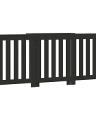 vidaXL Kryt na radiátor černý 205 x 215 x 835 cm kompozitní dřevo