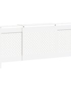 vidaXL Kryt na radiátor MDF bílý 205 cm