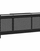 vidaXL Kryt na radiátor MDF černý 205 cm
