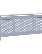 vidaXL Kryt na radiátor MDF šedý 205 cm
