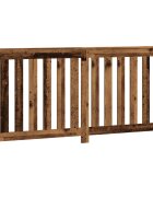 vidaXL Kryt na radiátor old wood 175 x 20 x 82 cm kompozitní dřevo
