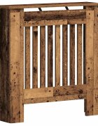 vidaXL Kryt radiátoru Staré dřevo 78 x 19 x 815 cm Kompozitní dřevo