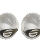 vidaXL Kryty vzduchových ventilátorů 2 ks Stříbrná 100 mm