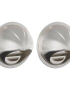 vidaXL Kryty vzduchových ventilátorů 2 ks Stříbrná 80 mm Nerezová ocel