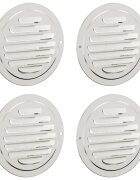 vidaXL Kryty vzduchových ventilátorů 4 ks Stříbrná 100 mm