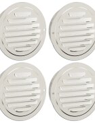 vidaXL Kryty vzduchových ventilátorů 4 ks Stříbrná 115 mm