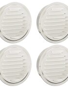 vidaXL Kryty vzduchových ventilátorů 4 ks Stříbrná 200 mm